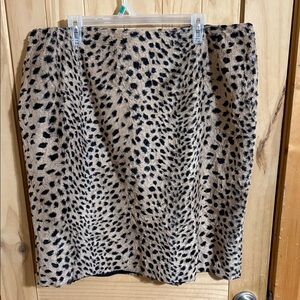 Oscar de la Renta Leopard Print Women's Skirt